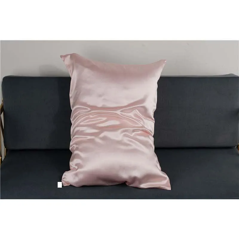 19 Momme silk pillowcase - Queen - Hidden Zip - Pink