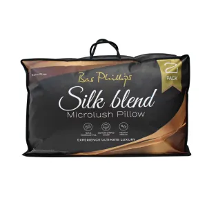 Bas Phillips Silk Blend Microlush Pillow 2 Pack