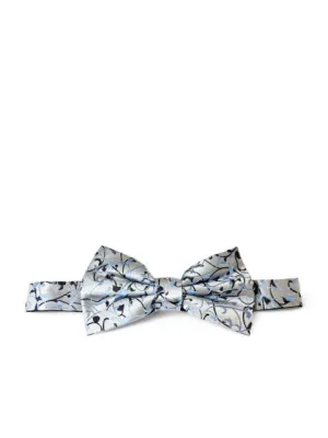 Blue Vines Silk Bow Tie