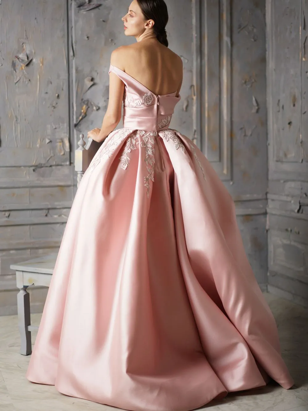 Embroidered Ball Gown