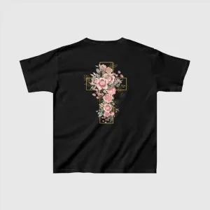 Kids Blooming Cross Heavy Cotton Tee