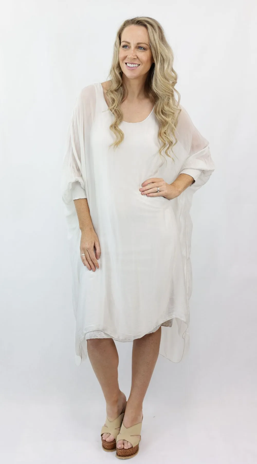 MARGARET silk dress