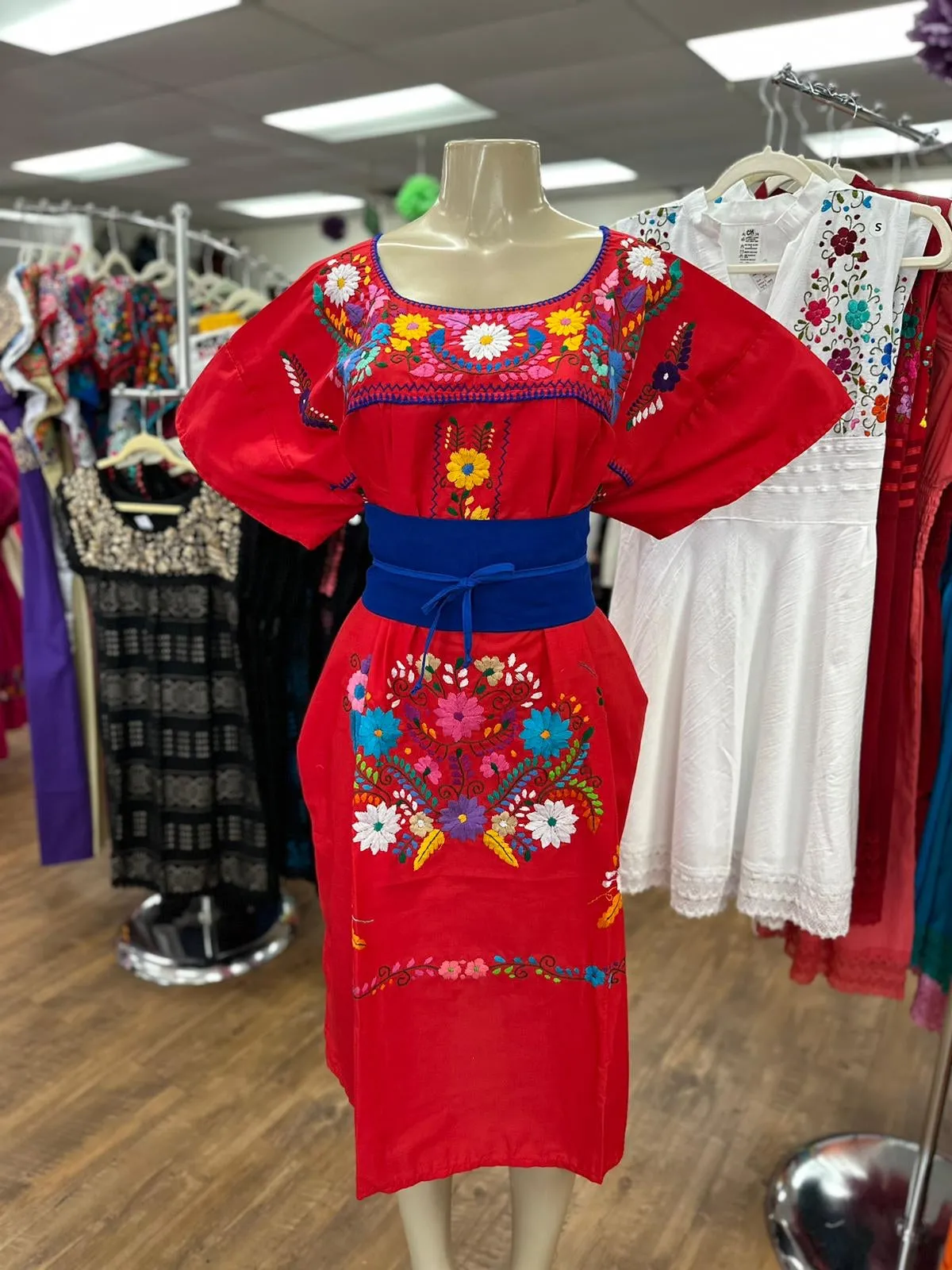 Puebla Red Plus Size Dress