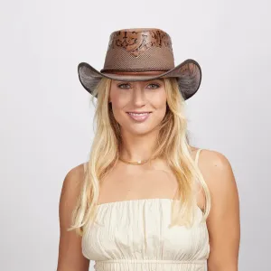 Sierra | Womens American Leather Cowgirl Hat