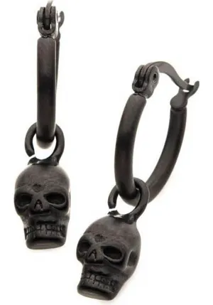 Skull [Matte Black] | EARRINGS