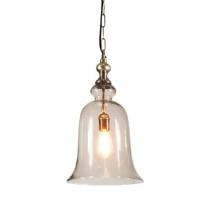 Tivoli large Glass Overhead Lamp in Sil